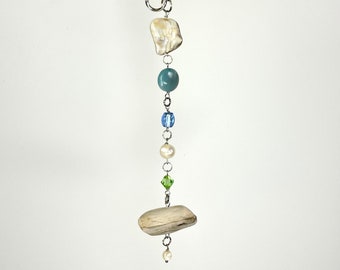 Anywhere Zen™ Car Charm — Rearview Mirror Sun Catcher — Driftwood Car Accessory — Lake Superior Keychain — Hanging Ornament