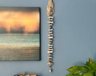 Custom Driftwood Mobile — Lake Superior Driftwood and Recycled Glass Bead Sun Catcher — Driftwood Garland — Beach Decor — Garden Zen™