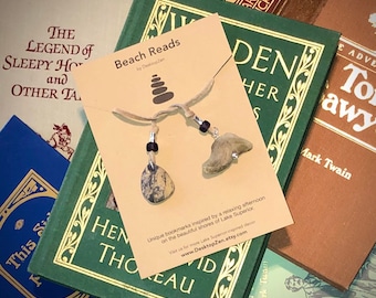 Reading Zen™ Bookmark — Lake Superior Bookmark — Book Thong — Beach Reads — Gift for Teacher — Driftwood Art