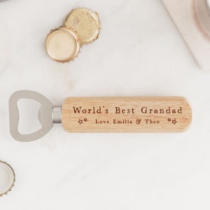 Grandad Gift | World's Best Grandad Bottle Opener | Christmas Gift for Grandad | Grandpa Birthday Gift | Papa | Gramps