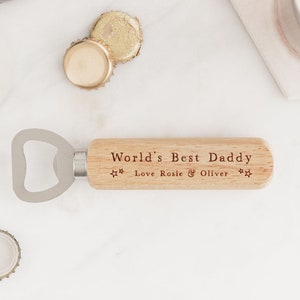 Daddy Gift | World&#39;s Best Daddy Bottle Opener | Birthday Gift for Daddy | Daddy Father&#39;s Day Gift | Daddy Christmas Gift | Gift for Daddy