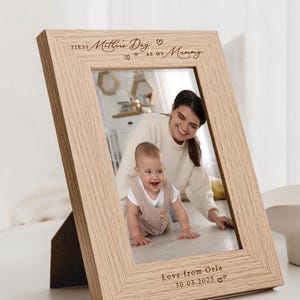First Mother&#39;s Day as my Mummy Gift | Personalised Photo Frame | 1st Mothers Day as my Mommy, Nanny, Grandma, Nana, Granny Mother&#39;s Day Gift