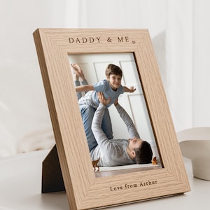 Daddy Gift | Daddy and Me Photo Frame | Keepsake Gift for Daddy | Father&#39;s Day Gift for Daddy | Daddy Birthday Gift | New Daddy Present
