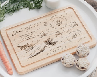 Christmas Eve Board for Santa | Santa Treat Board | Christmas Eve Plate for Father Christmas | Santa Treat Plate Christmas | Mince Pie Plate