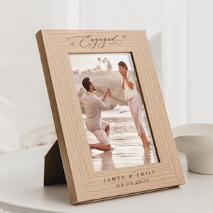 Engagement Gift | Engagement Photo Frame | Engaged Gift | Engagement Gifts | Engaged Keepsake Picture Frame | Engaged Couple Gift Idea