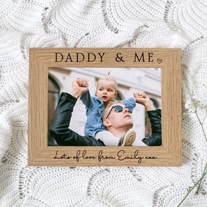 Daddy You're The BestPersonalised Engraved Photo Frame Father's Day 7x5 & 6x4 