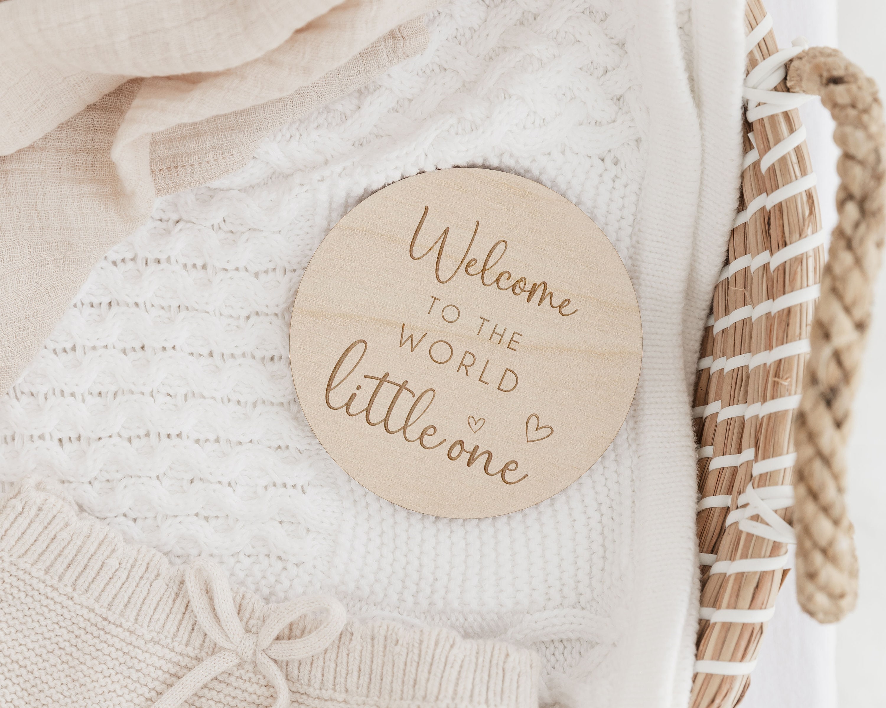 Baby Arrival Sign | Welcome to the World | Hello World L Engraved Name ...