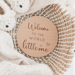 Baby Arrival Sign | Welcome to the World | Hello World L Engraved Name ...