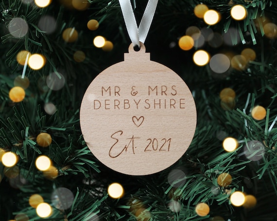 Mr and mrs cheap christmas tree decorations
