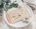 Christmas Eve Board for Santa | Santa Treat Board | Christmas Eve Plate for Father Christmas | Santa Treat Plate Christmas | Mince Pie Plate