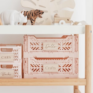 Toy Wooden Labels | Wooden Toy Storage Labels | Playroom Storage Tags | Playroom Nursery Organisation | Trofast Labels | Toy Storage Birch - Rectangle
