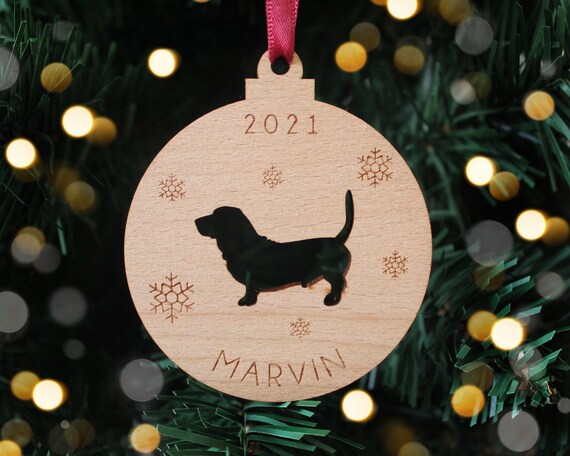 Basset hound hotsell christmas decorations