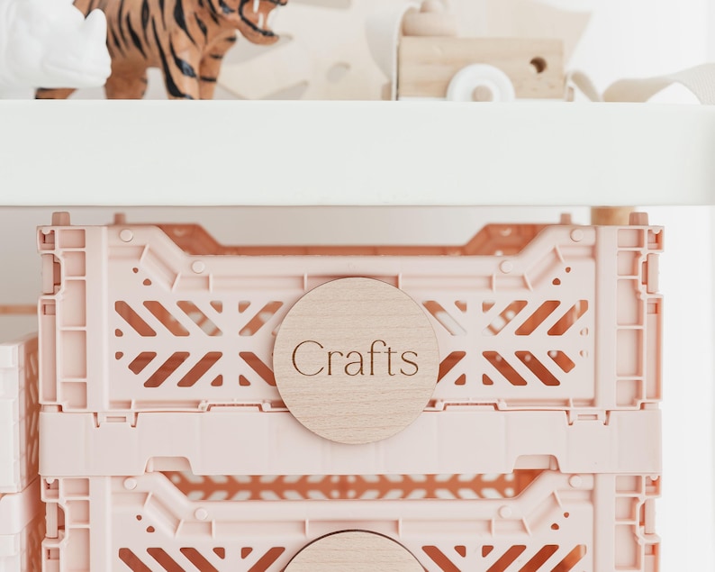 Toy Wooden Labels | Wooden Toy Storage Labels | Playroom Storage Tags | Playroom Nursery Organisation | Trofast Labels | Toy Storage image 3