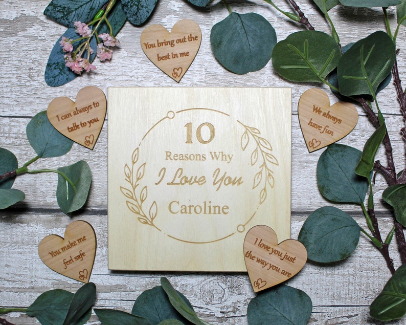 10 razones por las que te amo Regalo romántico personalizado - Etsy España