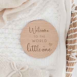 Baby Arrival Sign | Welcome to the World | Hello World L Engraved Name ...