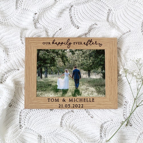 Wedding Gift Engraved Wedding Frame With Date for 7X5 or Etsy UK