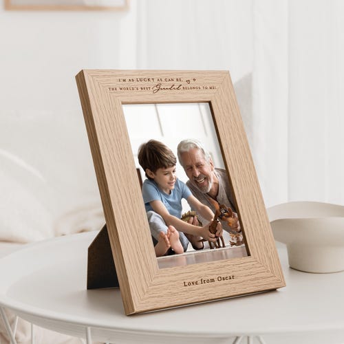 World's Best Grandad Belongs To Me | Father's Day Photo Frame | Grandad Birthday Gift | New Grandad, Grandpa, Nonno, Papa, Pops Gift