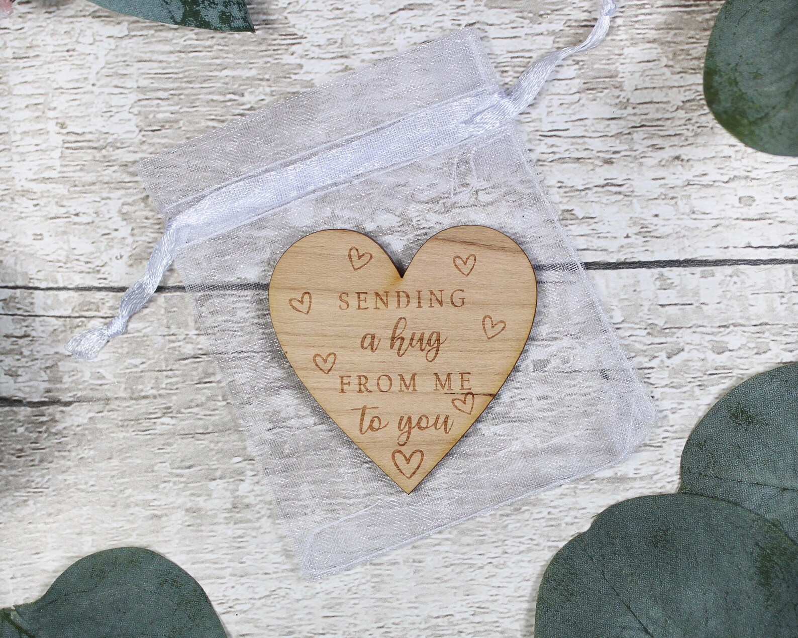 Little Pocket Hug Wooden Heart Token Isolation Gift Etsy UK
