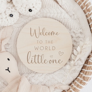Baby Arrival Sign | Welcome to the World | Hello World L Engraved Name ...