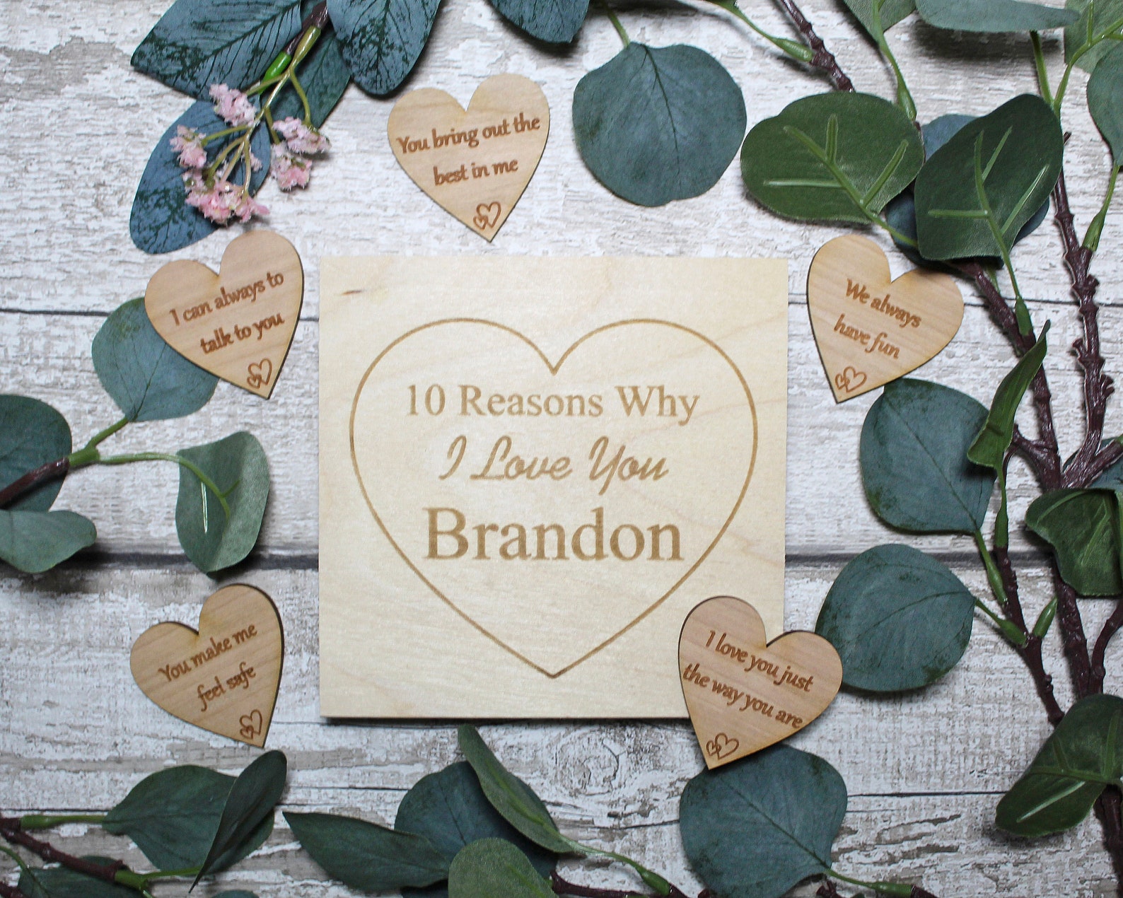 10 Razones por las que te amo Regalo romántico personalizado - Etsy España