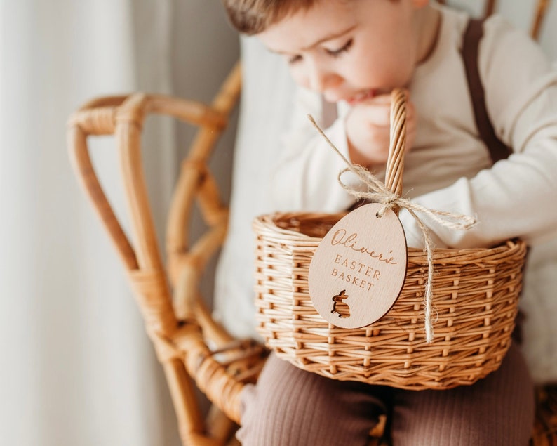 Personalised Engraved Easter Basket Tags Easter Keepsake Etsy UK