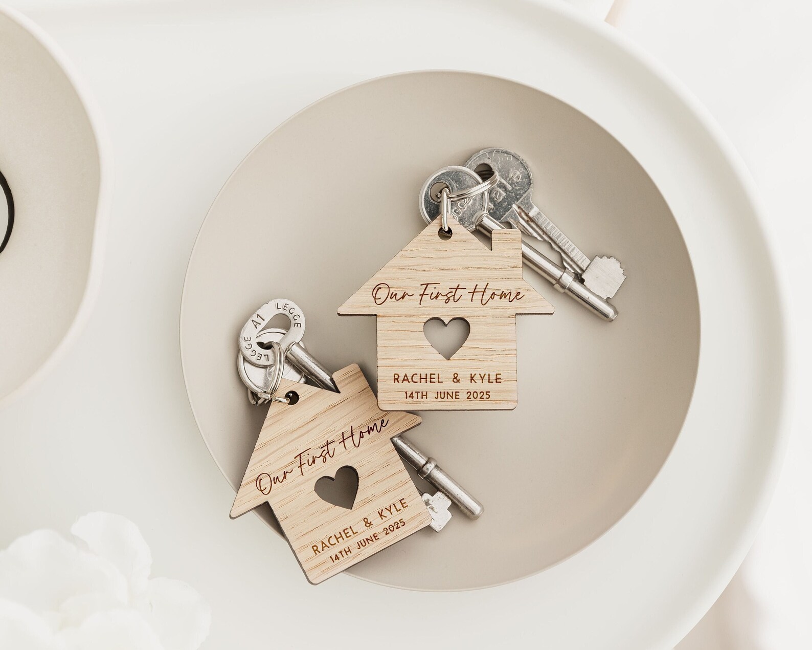 Our First Home Keyrings