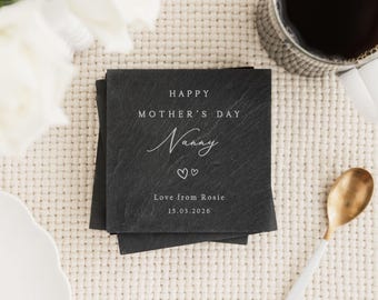 Happy Mother's Day Grandma Slate Coaster | Mother's Day Gift | Gift for Her | Happy Mother's Day Gift Mum Mummy Grandma Nana