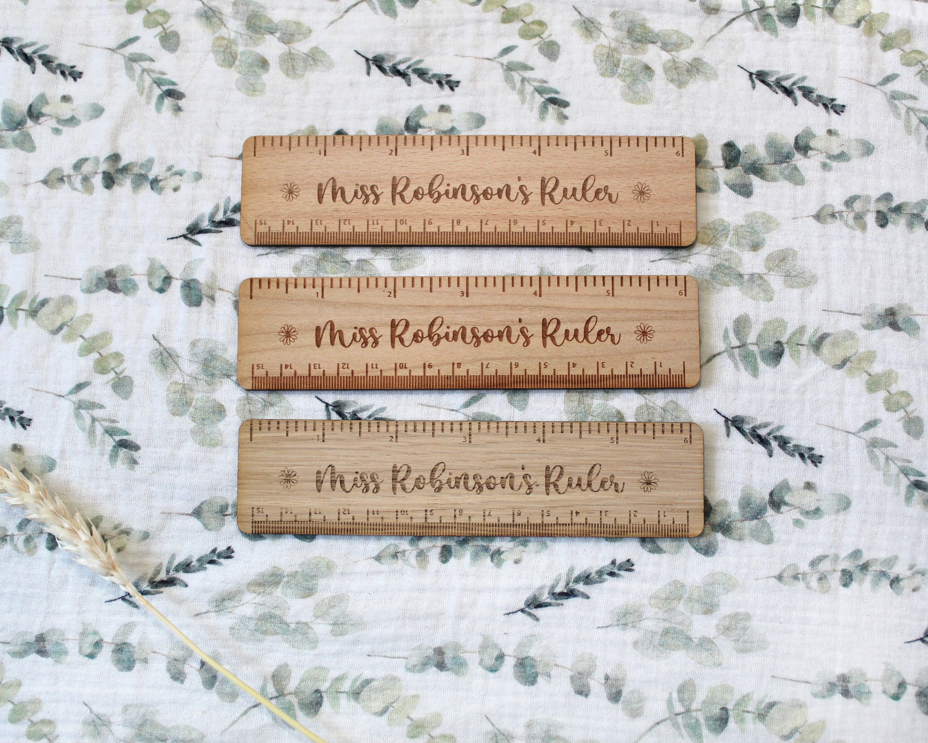 Personalised Ruler Teacher Gift Wooden Ruler Gift For Etsy