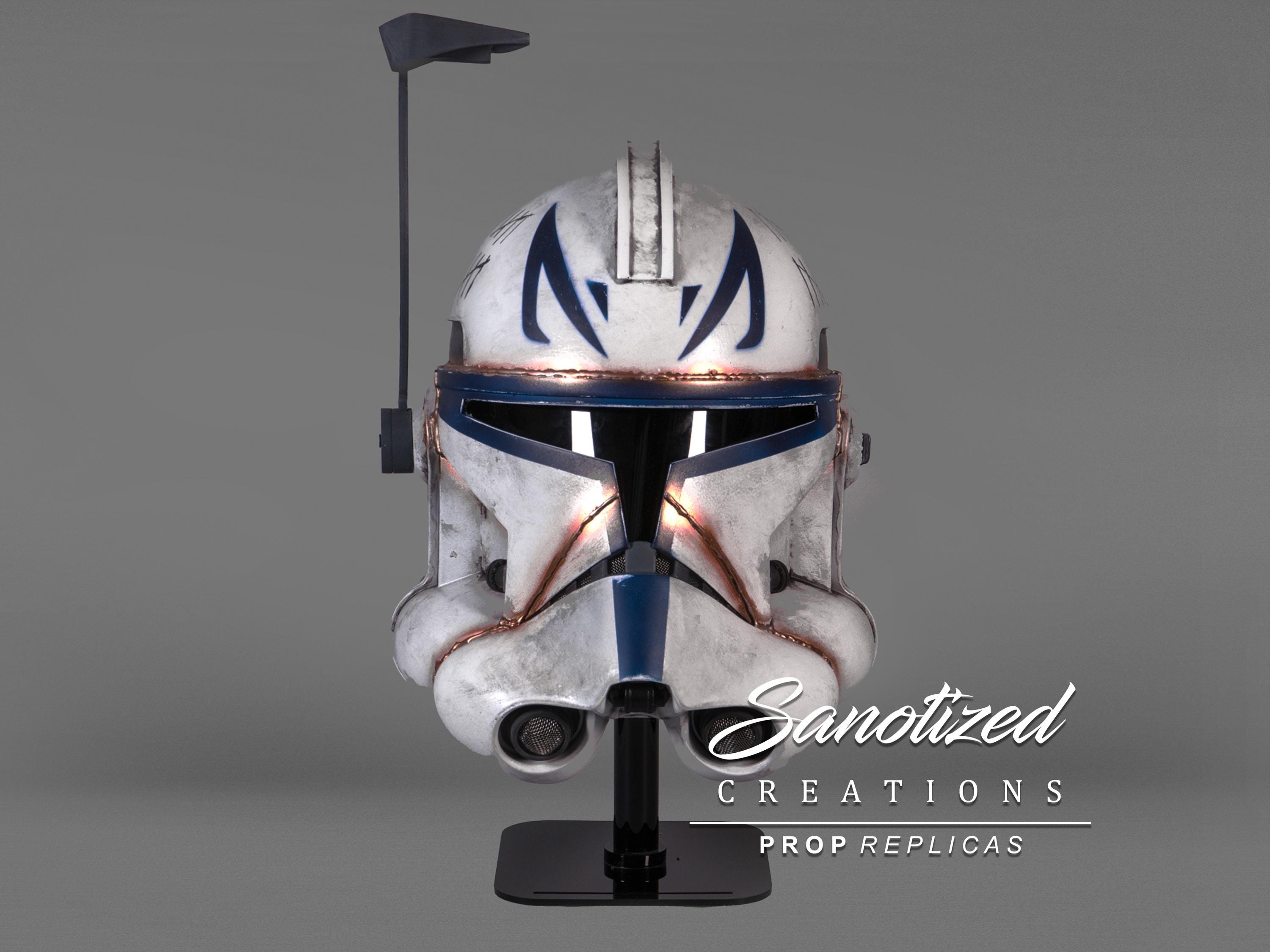 Casco del Capitán Rex – Casco de cosplay de Star Wars – Réplica de resina  fundida – Aprobado por la 501.ª División, image size:3000x2250