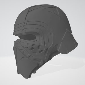 Kylo Ren helmet 3D File for 3D Printing - The Rise of Skywaker