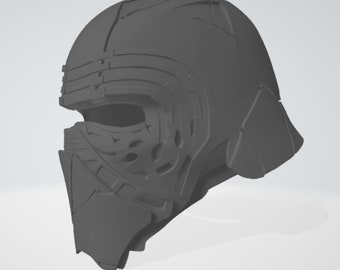 Kylo Ren helmet 3D File for 3D Printing - The Rise of Skywaker