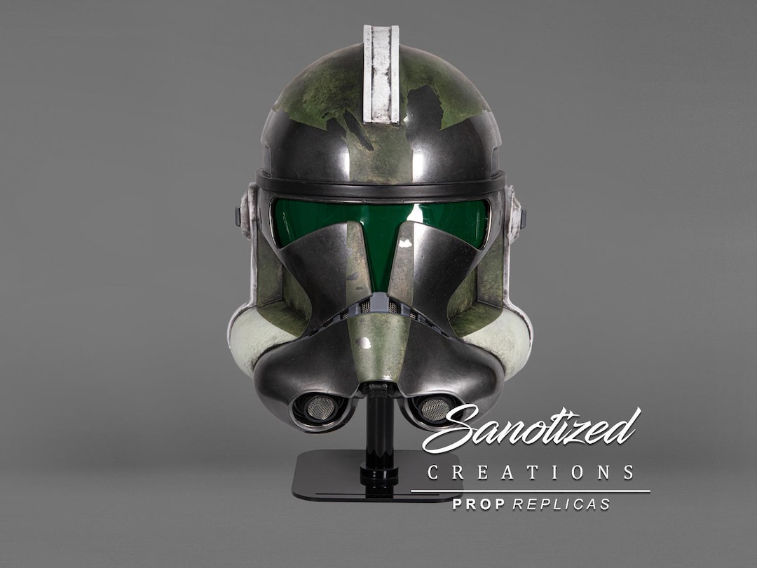 Star Wars Revenge of the Sith Commander Gree Clone Trooper Inspired Helmet  Ready to Wear Free Shipping