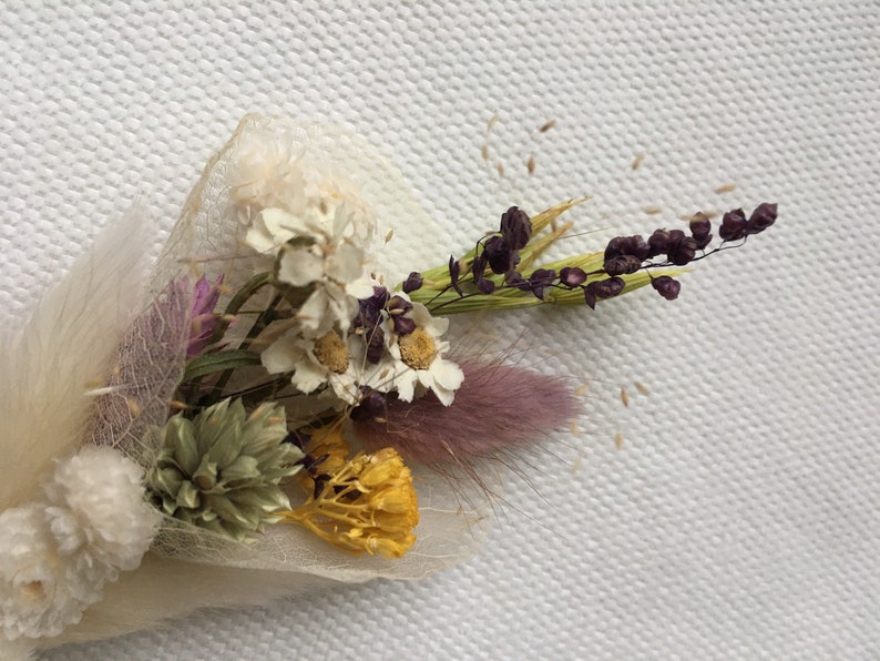 Handmade Flower Hair Clip UK Pastel Floral Hair Clip Dried Etsy