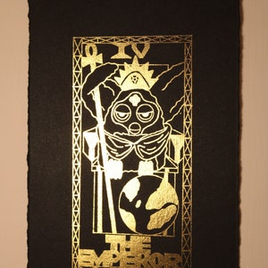 IV O Imperador - Carta Furby Tarot Edição Limitada Impressão