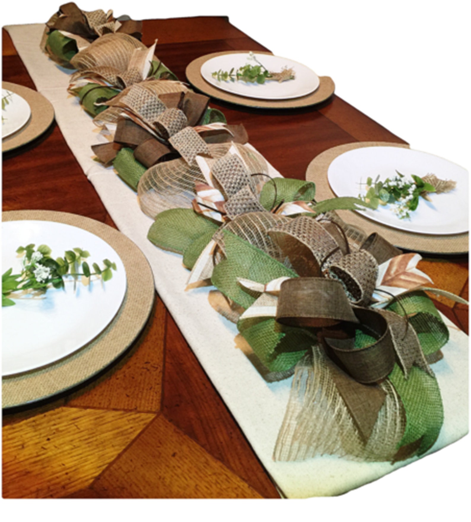 Spring Garland Table Runner Garland Table Decor Table Etsy