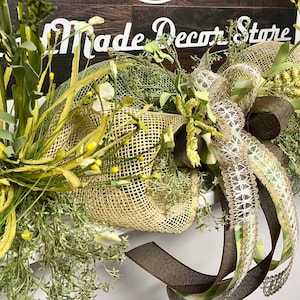 Spring & Summer Wildflower Garland, Table centerpiece, Mantel garland, Greenery Garland , 4 ft