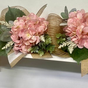 Pink hydrangea garland, Garland decor, Table centerpiece, Garland for mantel, Spring & Summer Garland