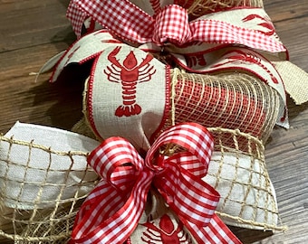 Crawfish Garland Decoration, Table Centerpiece, Mantel Decor, Boil Party