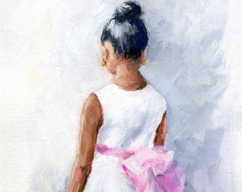 Little White Dress Giclée Art Print