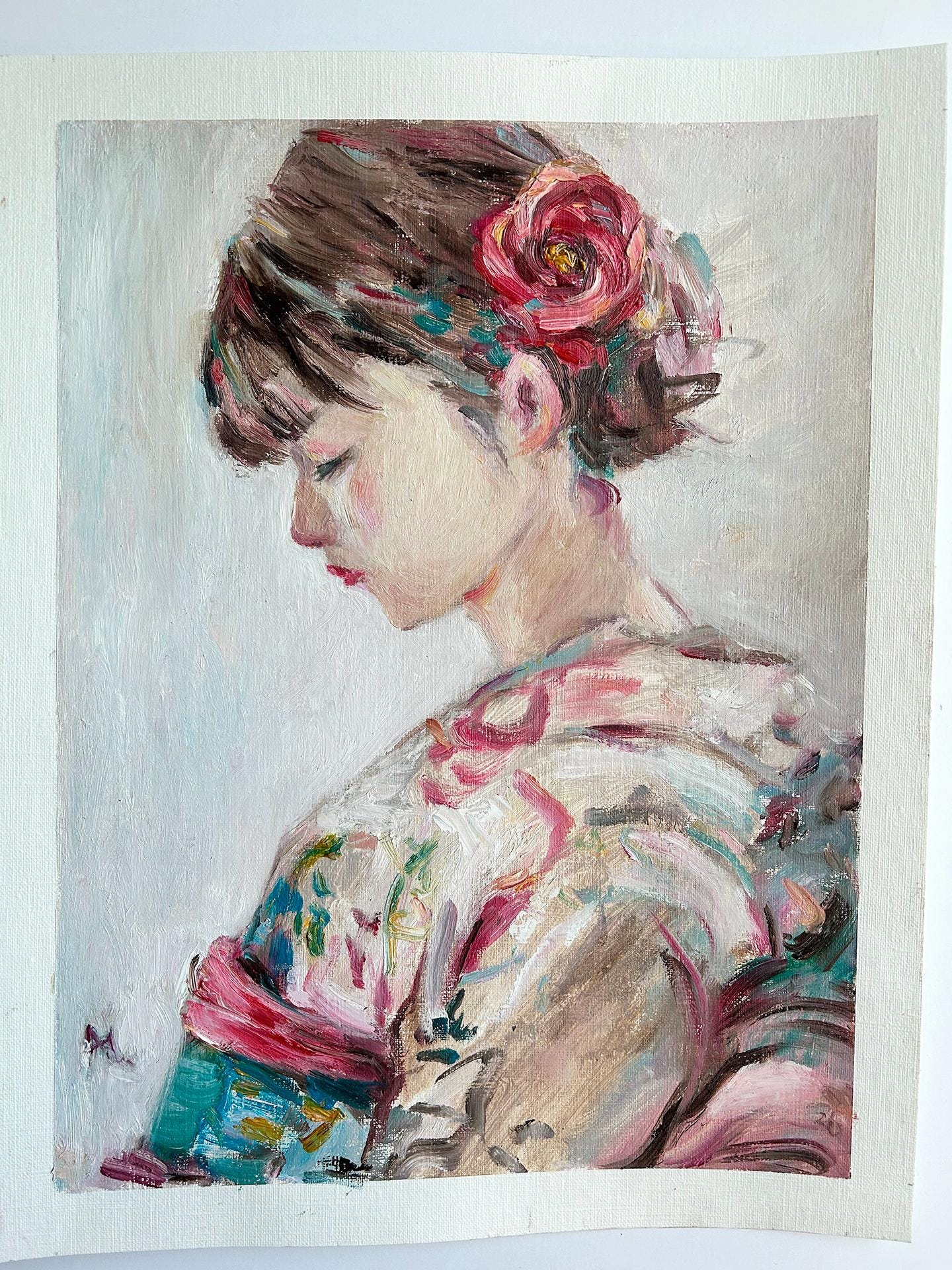 Geisha Painting Original - Etsy