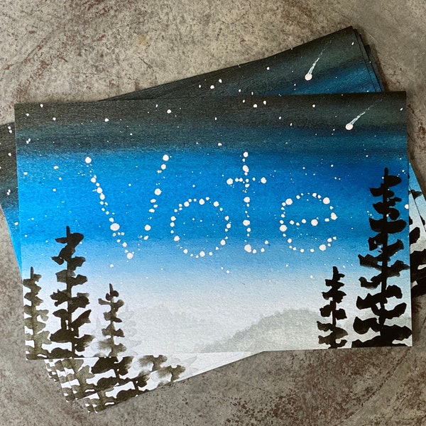 Hello Voter: Star vote postcards (4x6)