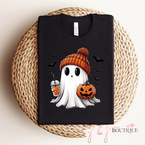 Cute Ghost Fall Shirt Gift For,  Shirt, T-Shirt,Women Outfit, Fall T-Shirts