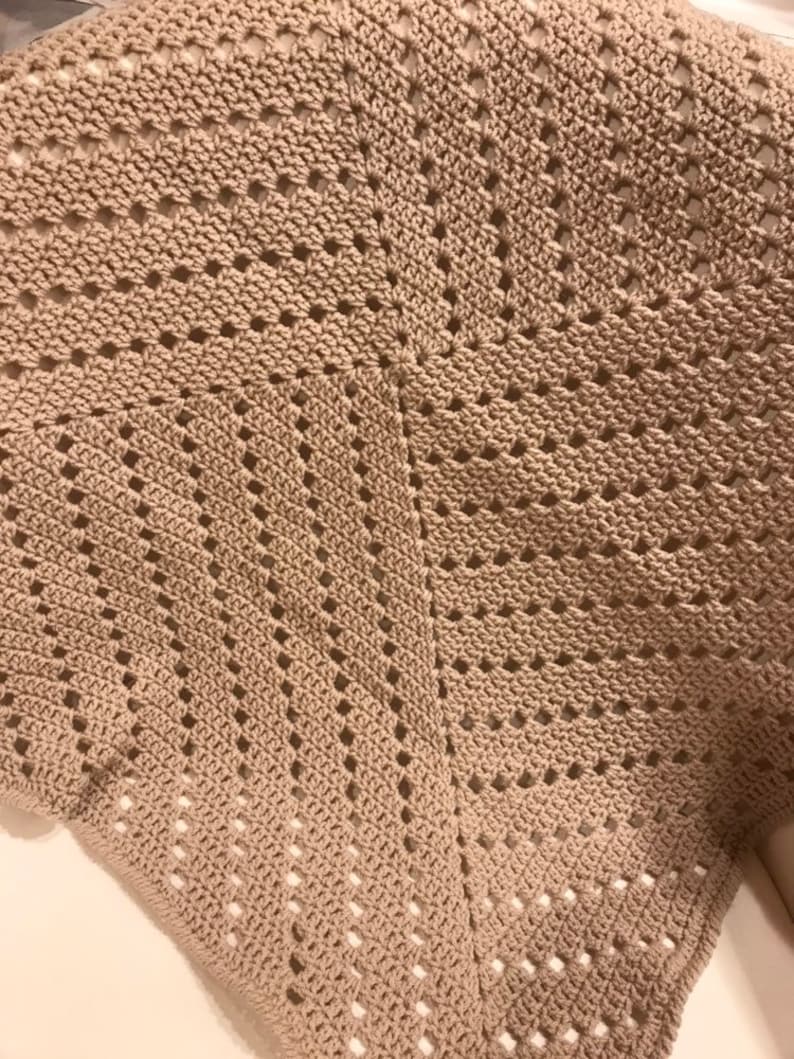 Beautiful Soft Which Way Filet Crochet Blanket. Etsy