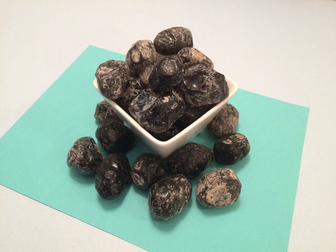 Natural Black Apache Tears medium Size 1 Pc Etsy