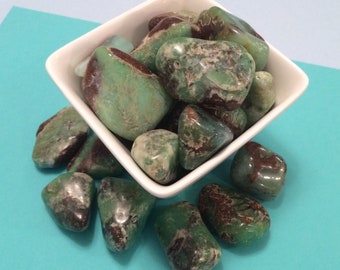 Natural Tumbled Chrysoprase Crystals (Medium Size) 1 pc