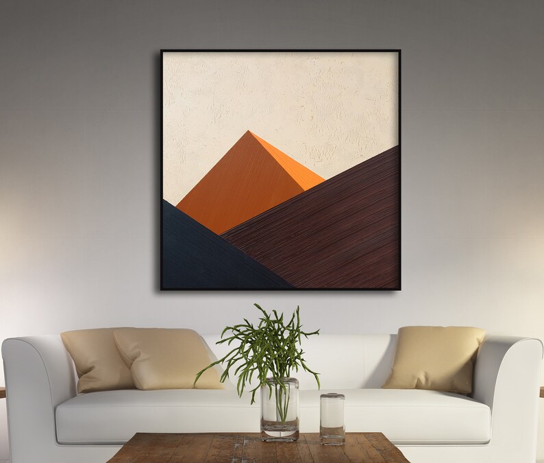 Original Large Wall Art Painting on Canvas Minimalist Etsy