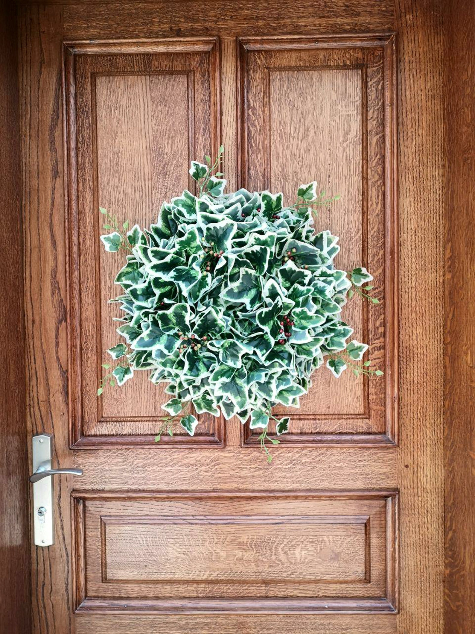 Ivy Front Door Wreath Green Door Wreaths Home Decor Wreath Etsy
