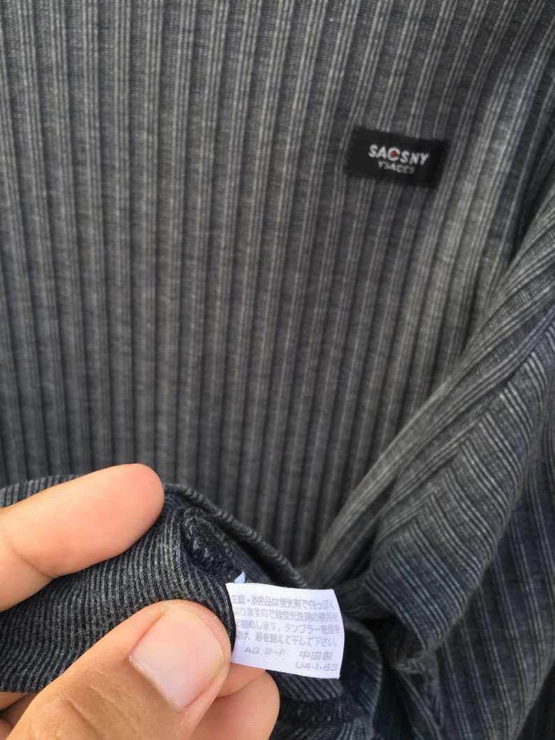 Vintage Yohji Yamamoto Y/'sacss Stripes Long Sleeve