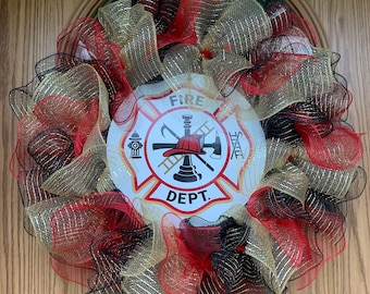 Fire Department Wreath / First Responder wreath