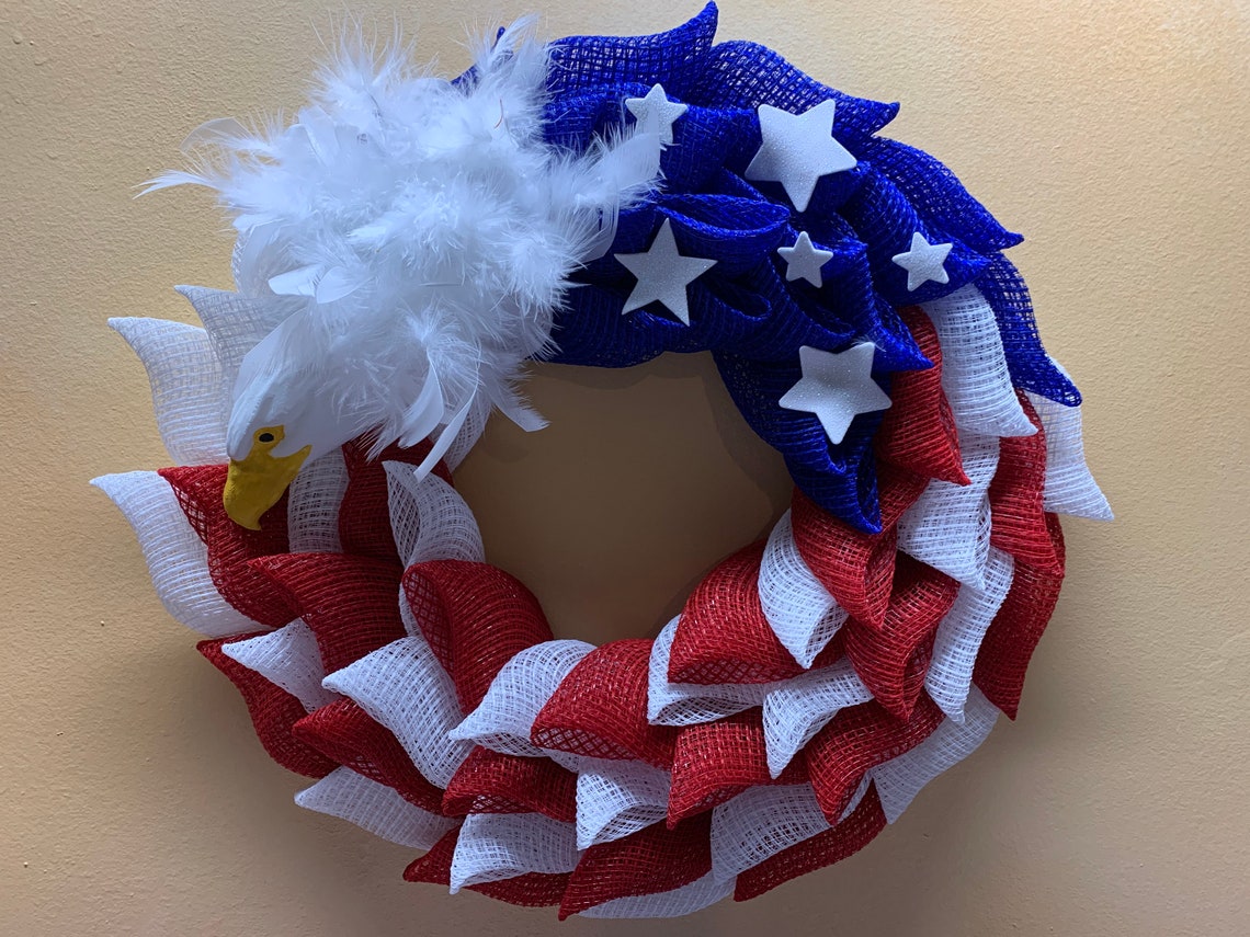 American Eagle Wreath Etsy